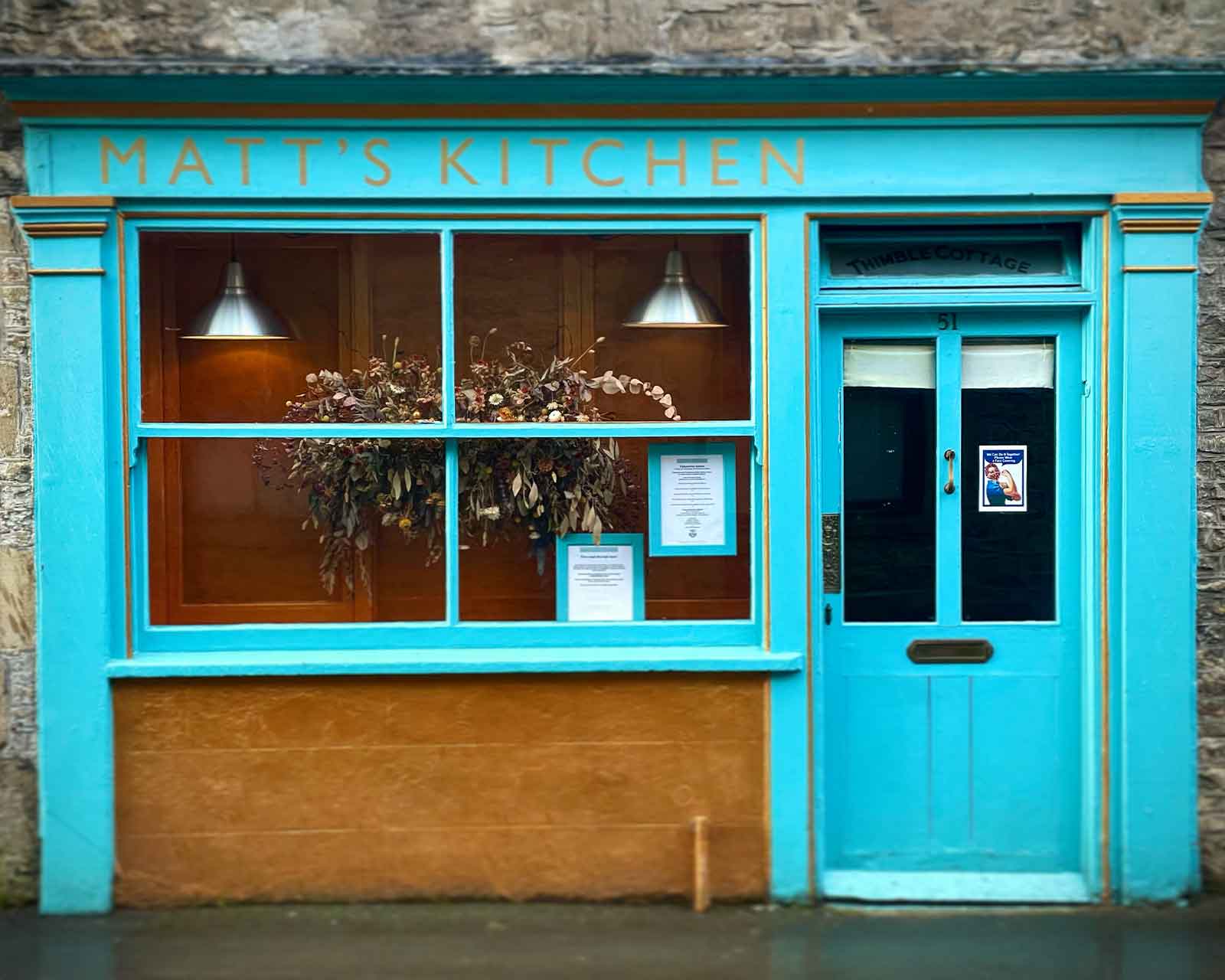 Matt's Kitchen exterior, Bruton, Somerset, UK Matt's Kitchen exterior, Bruton, Somerset, UK