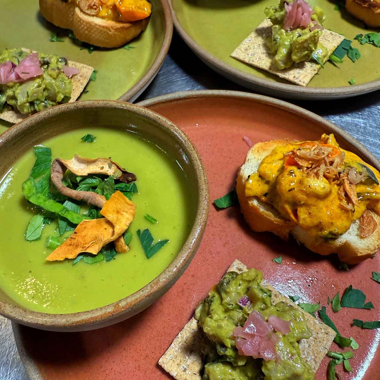 Matt’s Kitchen trio of starters Matt’s Kitchen trio of starters