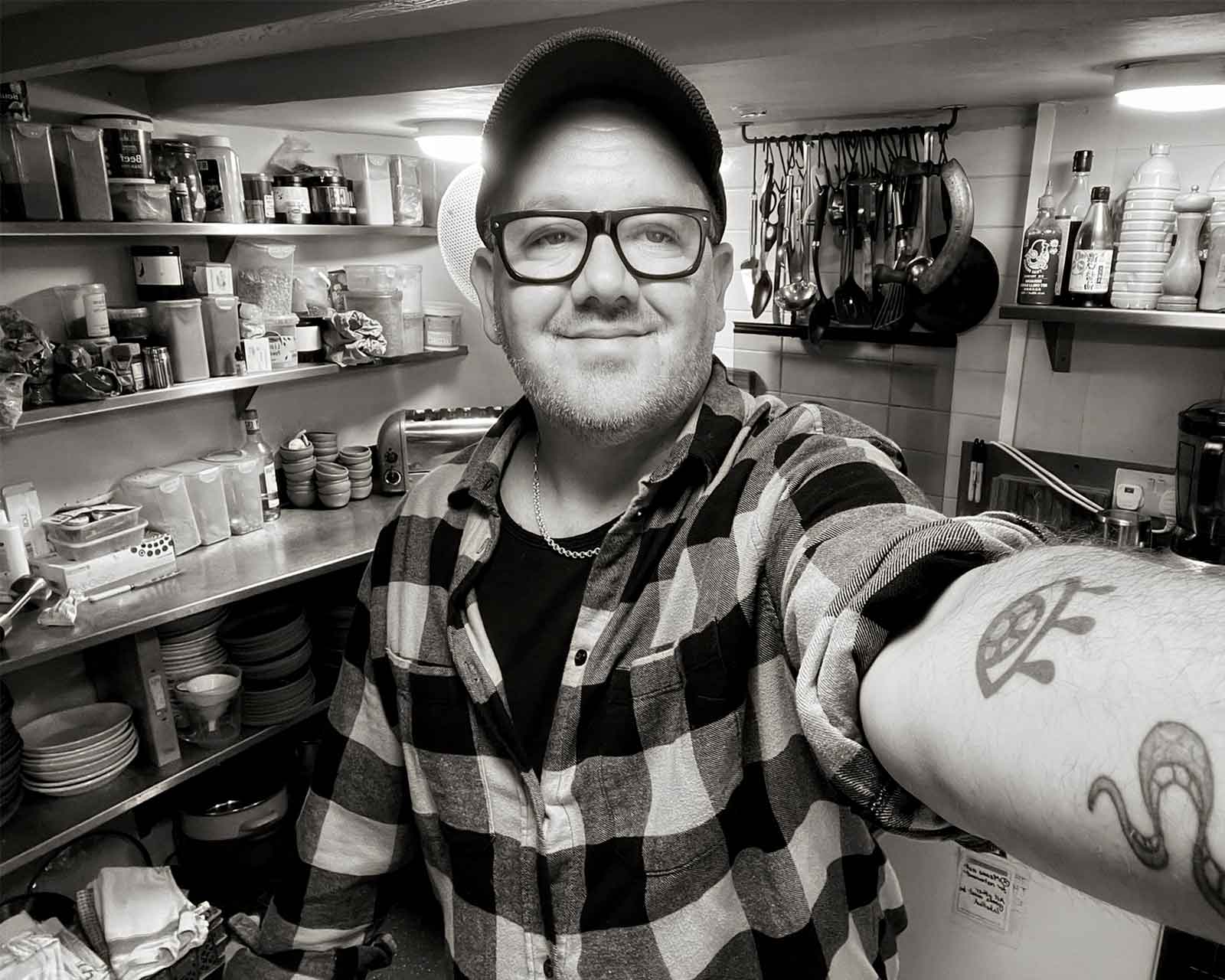 Matt Watson, chef and owner of Matt's Kitchen in his domestic kitchen Matt Watson, chef and owner of Matt's Kitchen in his domestic kitchen